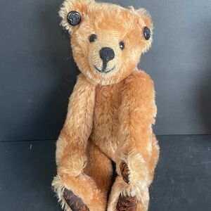 Charming Tan Stuffed Bear with Button Eyes